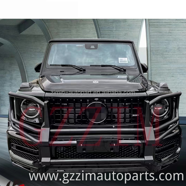 Modified Black Stainless Front Bumper Bull Bar Used For W463A G-Class G63